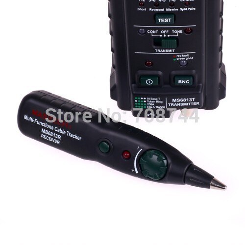 MASTECH MS6813 Network Cable Telephone Line Tester Detector Transmitter RJ45