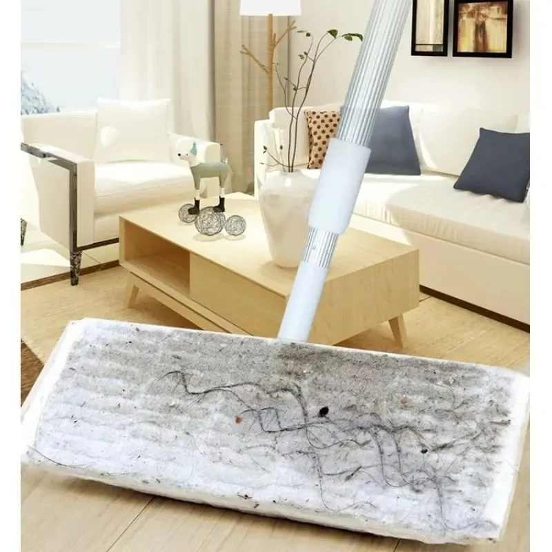 360 Degree Swivel Convenient Cleaning Mop With Disposable Mop Pad Home Floor Cleaning For Laminate And Tile Floor Cleaning