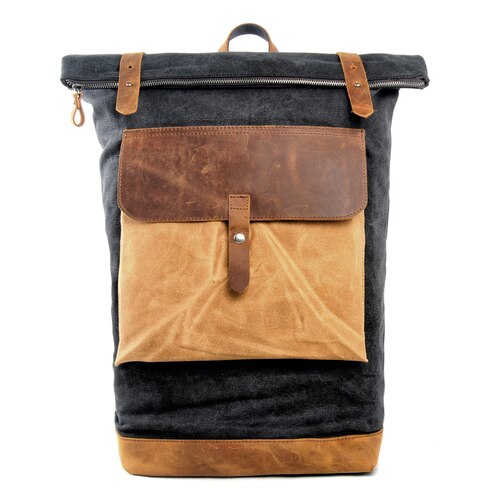 Muchuan mochila vintage para laptop, mochila unissex de luxo, estilo retrô, grande capacidade para laptop