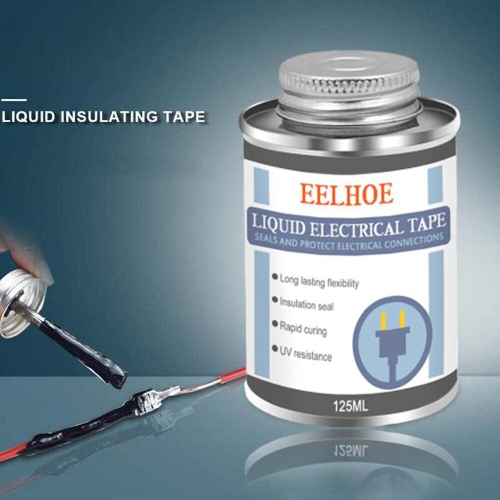 125ml Waterproof UV Protection Liquid Insulation Electrical Tape Tube Paste Fast Sealing Rubber Fixed Dry Insulating Glue