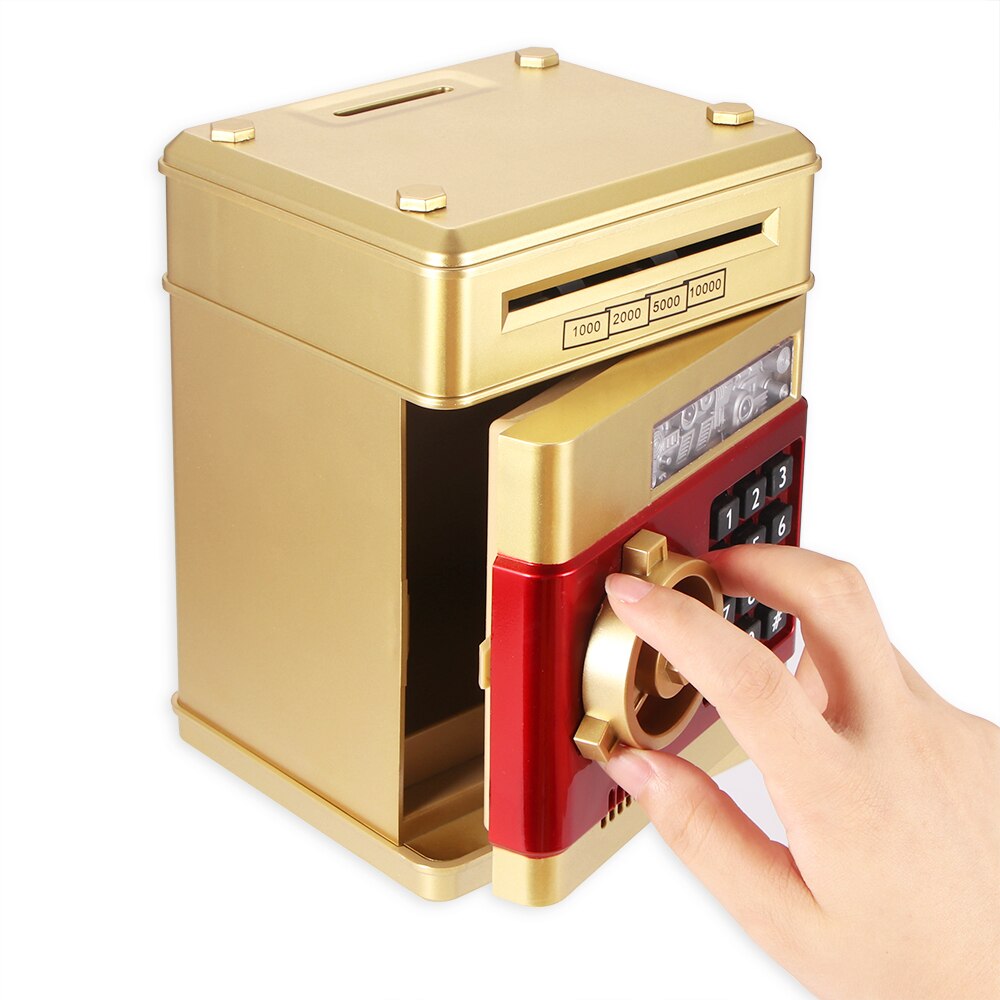 Spaarpot Atm Wachtwoord Spaarpot Automatische Elektronische Piggy Cash Saving Coin Box Atm Bank Kluis Storting Bankbiljet