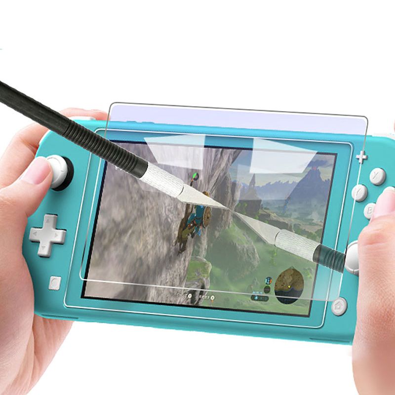 Waterproof Anti-slip Protective Case Frame Shell Tempered Glass Film Screen Protector Set for NS Switch Lite Gaming Console