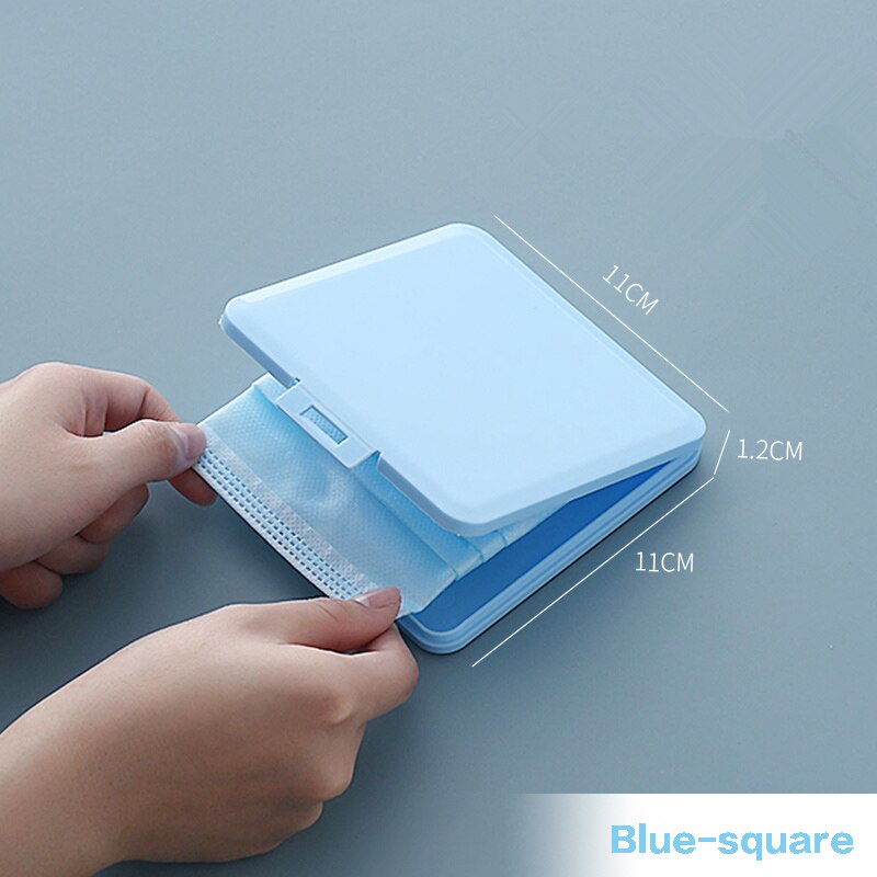 Portable Mask Box Plastic Face Mask Storage Case Boite Rangement Masque Dust Moisture Proof Kids Student Cajas Mascarillas