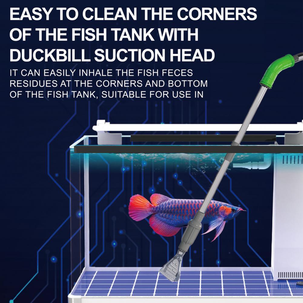 Food Grade Eenvoudig Te Gebruiken Handmatige Aquarium Water Changer Duurzaam Bodemreinigers Controleerbaar Water Opbrengst Vis Levert