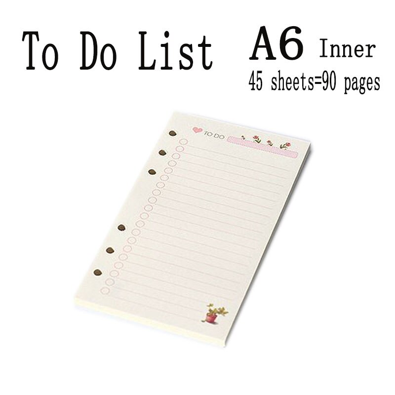 A5 a6 läderfodral spiral anteckningsbok ringpärm indexavdelare kortfyllare prick dagbok agenda planerare tillbehör bullet journal