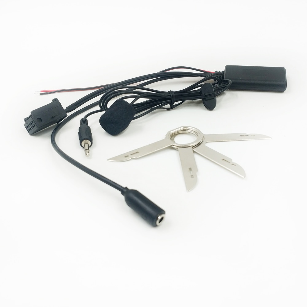 Biurlink 6000 Cd Bluetooth Muziek Adapter Draadloze Bluetooth Aux-In 150Cm Handsfree Telefoontje Mic Adapter Voor Ford focus Monde