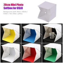 Softbox Studio Fotografia Kleine Draagbare 20Cm Led Licht Doos Vouwen Studio Licht Softbox Foto Props Fotografie Accessoires