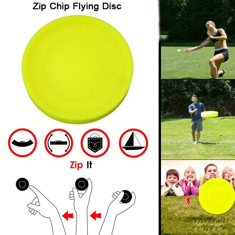 Mini Pocket Zip Chip Flying Disc Zachte Outdoor Spin In Catching Game Strand Speelgoed Voor Kid