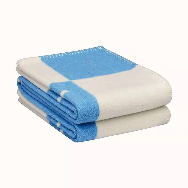 Pink tæppe europæisk hæklet blødt uld mærke plaid h kast kashmir varm sofa villa boligindretning tilbehør seng fleece strikket