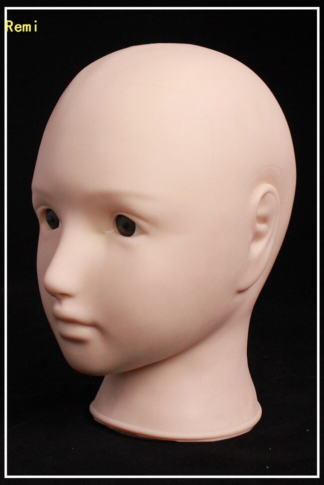 Trening makijaż i masaż manekin płaska głowa praktyka oko sztuczne rzęsy silikonowe narzędzia robić makijazu