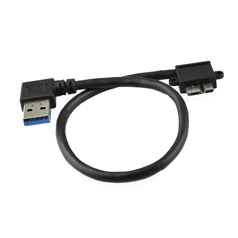 20 CM Links Hoek USB 3.0 Micro-B Male naar USB 3.0 Een mannelijke Adapter Kabel voor Samsung Galaxy Note 3 N9005 N9002 N9000