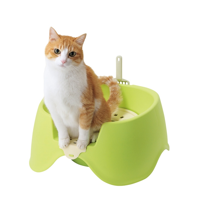Grand bac à litière Wc fermé pour chat, Kit de toilette pour formation, bac à sable, Lettiera Gatto Chiusa Inodoro, fournitures en plastique EE50MC