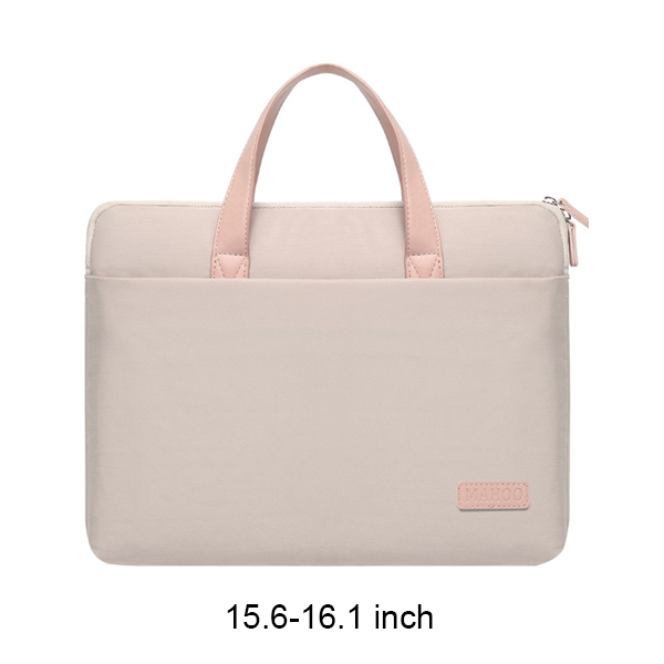 Maletines portátiles a prueba de golpes para mujer, bolsa de ordenador, bolso de mano para documentos de negocios, bolsa de mensajero, accesorios: Pink 15.6-16.1 inch