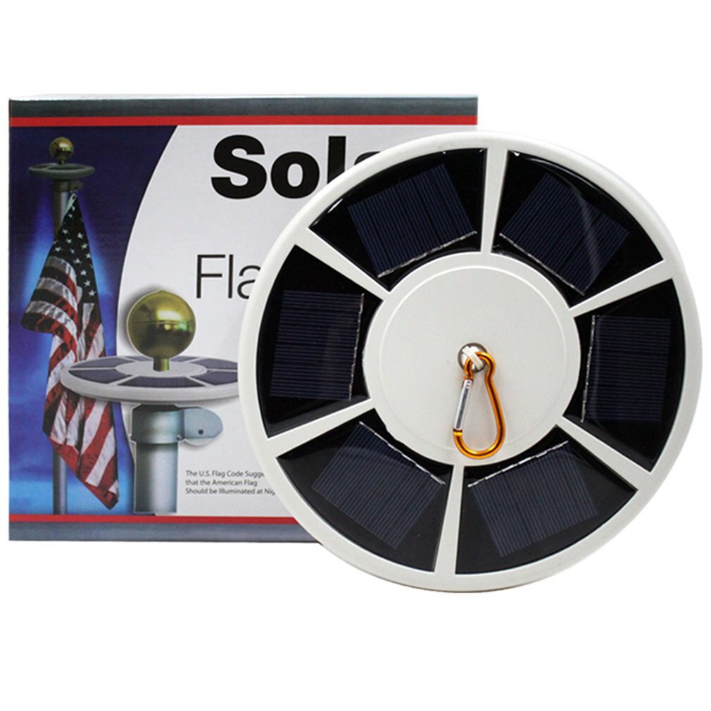111-LEDs Solar Powered Energy Flag Pole Lamp Waterproof Outdoor Garden Light Solar LED Light For Roadside Courtyard Camping
