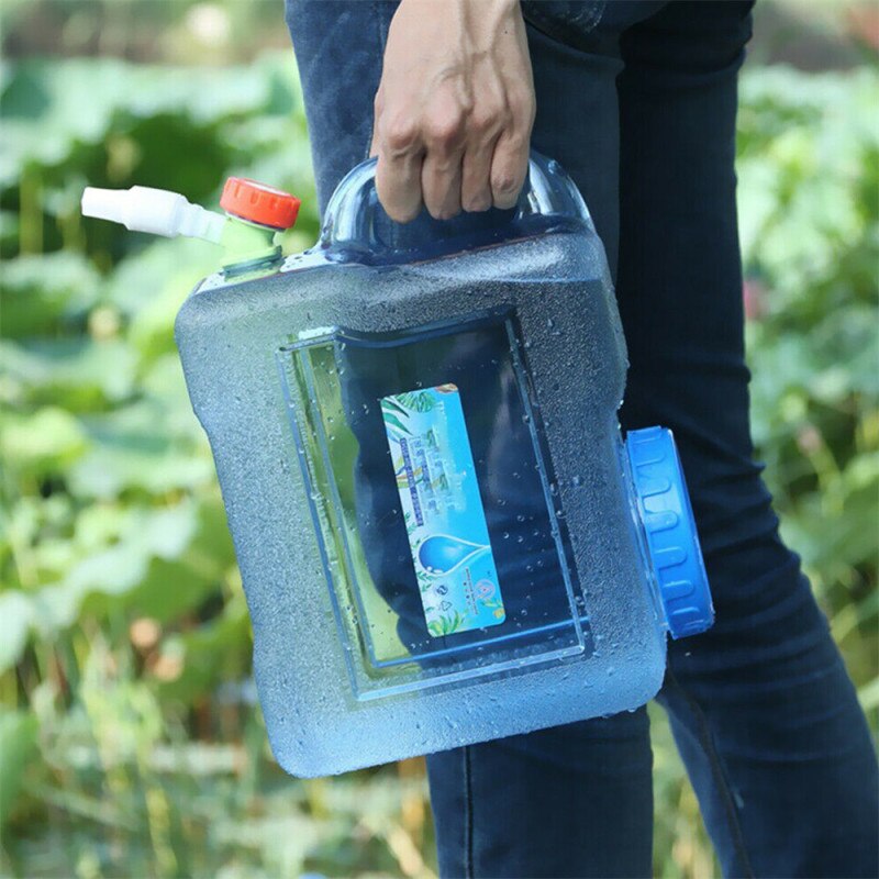 Bærbar camping vandspand vandbeholder drikke spand vandbeholder opbevaring udendørs selvkørende 5/8/12l med vandhane