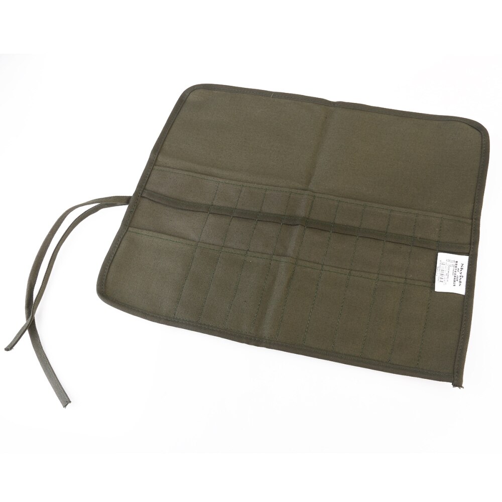 Kunstschilderkwast oprolbare tas houder (groen)