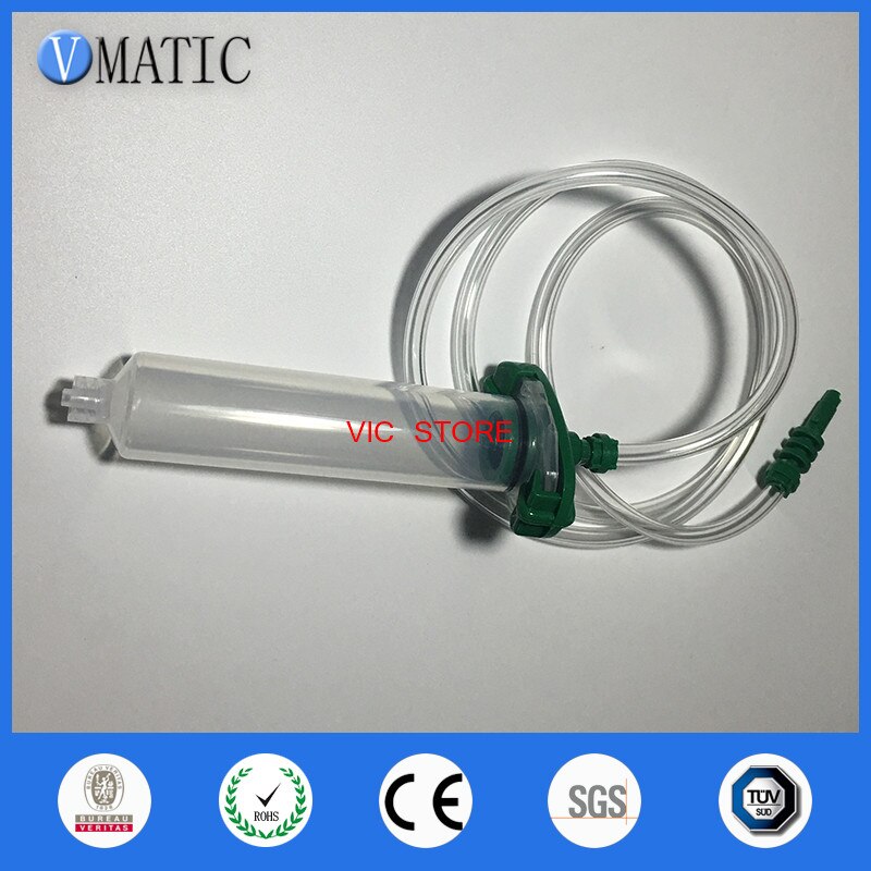 5 sæt 55ml lim dispenser sprøjter tønde dispenser adapter 55cc dispenser plast sprøjter  x 5 sæt