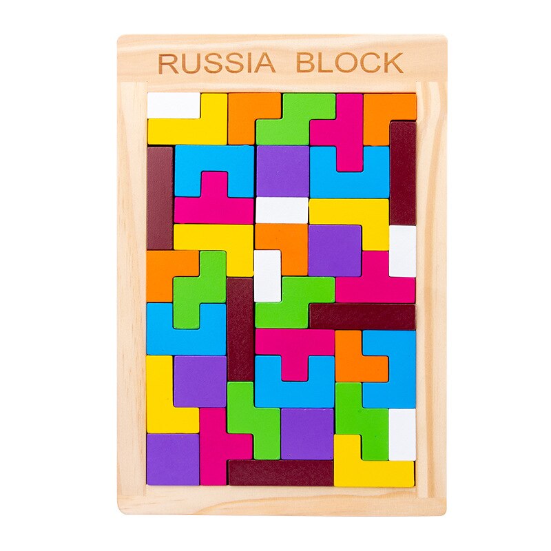 Per bambini In Legno Giocattoli Educativi Gioco di Puzzle Tetris Cubi Puzzle Del Bambino Giocattoli Per Bambini Delle Ragazze Dei Ragazzi Bambini Tetris Puzzle di Magia Tangram: Default Title