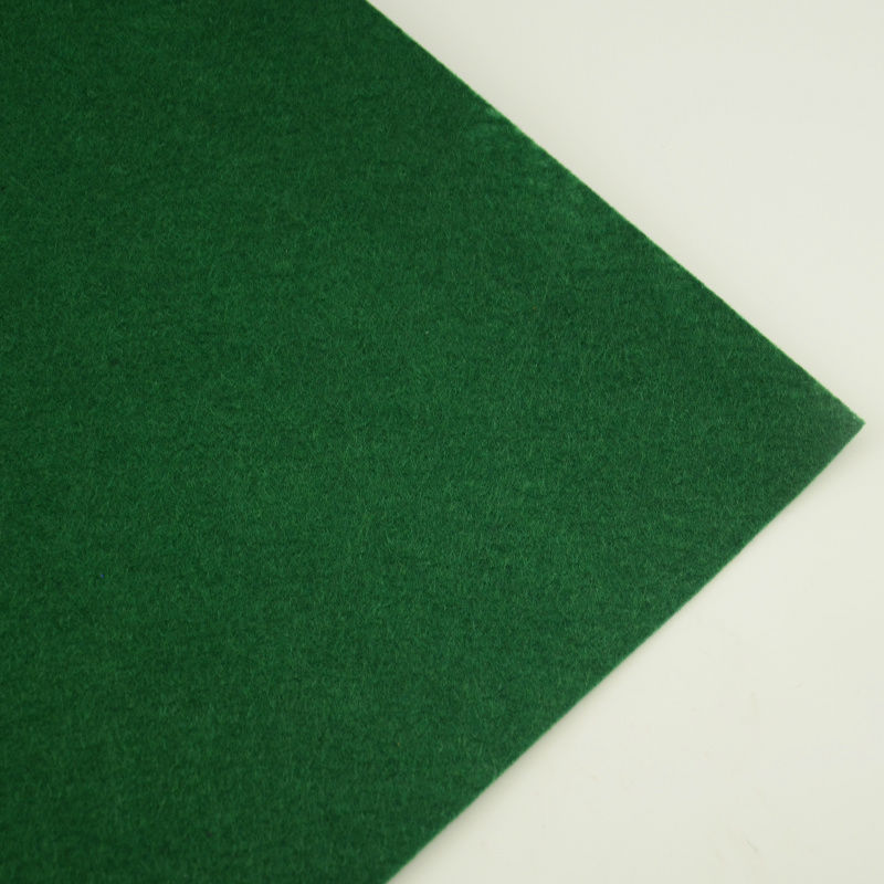 Tecidos decorativos para malas de poliéster, materiais decorativos, não tecido, cor verde escura, 1mm de espessura
