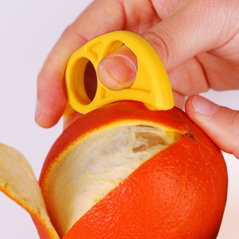 6 Pcs Oranje Dunschiller Lemon Slicer Fruit Stripper Opener Citrus Mes Keuken Gadget Gadget