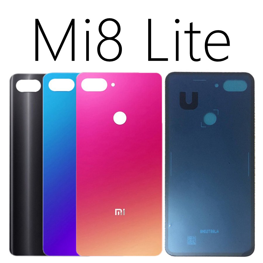 Voor Xiao mi mi 8 lite back Battery Cover Achter Glas Deur Behuizing Case Voor Xiao Mi Mi 8 se batterij Cover mi 8SE 8 lite Explorer