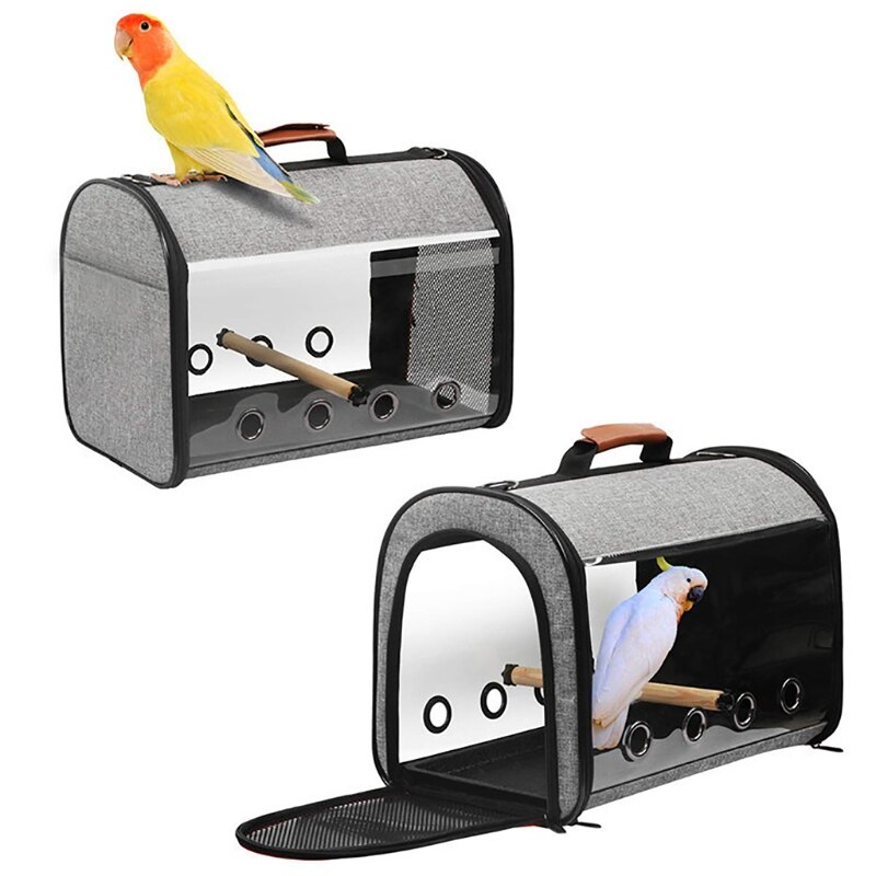 Multifonctionnel oiseau sac de voyage Portable animal de compagnie oiseau perroquet transporteur respirant sortir voyage Cage petits animaux transporteur