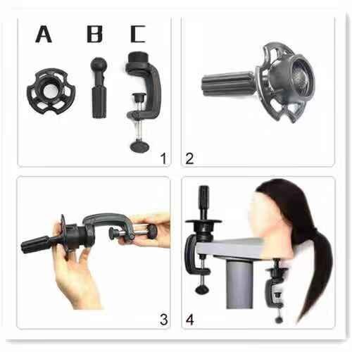 Pvc Mannequin Head Model Foam Wig Head Display With Base Eyelash Makeup Practice Training Manikin Bald Head Model