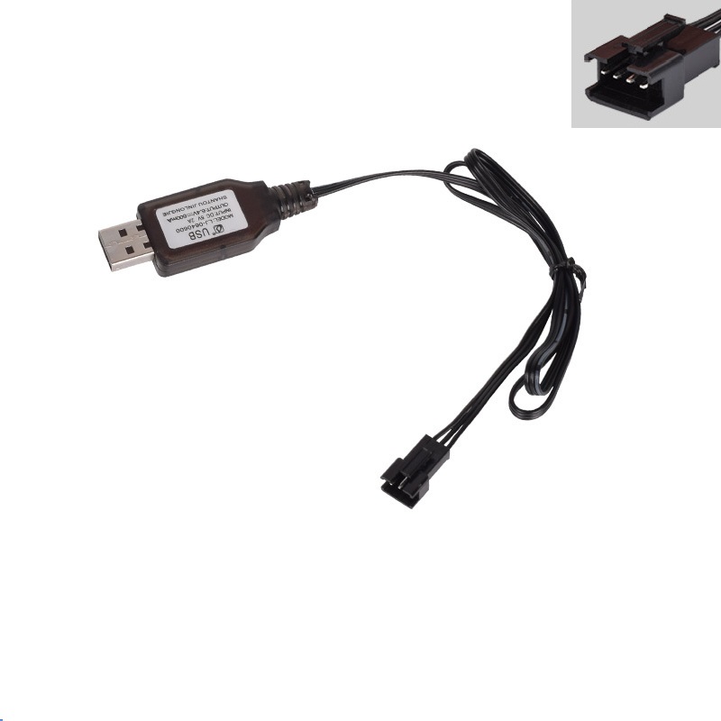 5styles 6.4v 1000mAh/800mAh/750mAh/500mAh/320mAh Li-ion Battery JST SM4P plug/USB for wltoys L959 18628 R/C car R/C truck: WHITE
