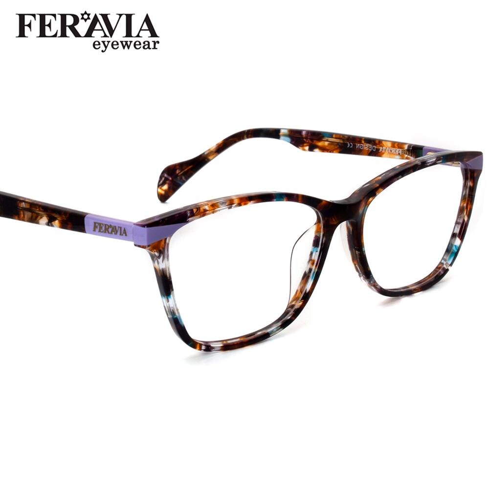 Nova borboleta óculos moldura quadrada óculos de moda quadro bonito impressão eyewear para a mulher fvg7138