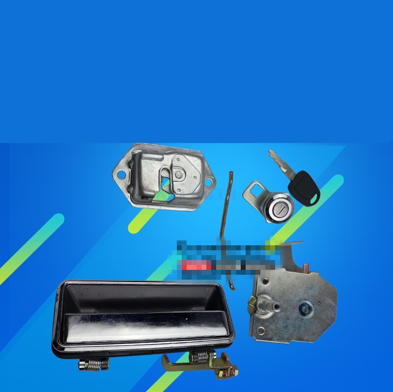 For Daewoo Doosan DH55 55-7 Excavator Cab door lock assembly Inner outer handle lock cylinder lock block Excavator Accessories