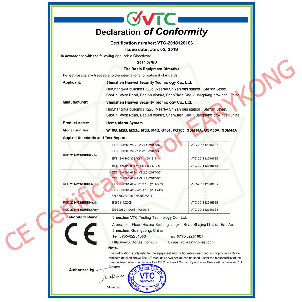 4 Pieces of Fire Smoke Detector 433MHz Wireless Smoke / Fire / High Temperature Alarm Sound & Light Alarm For home security