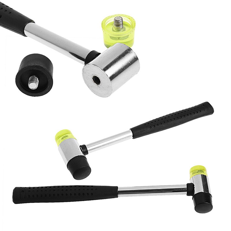 25Mm Dubbele Gezicht Soft Touch Hamer Rubber Hamer Lederen Diy Gereedschap