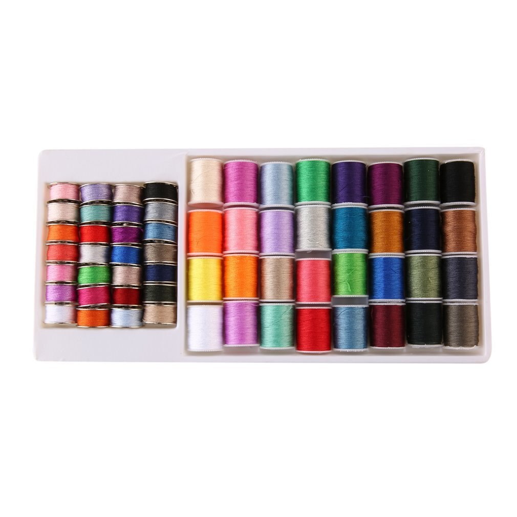 Huishoudelijke Naaimachine Draad Bodem Draad Set Boxed Kleur Draad 60Pcs Stitch Draad Kleine Roll Naaigaren