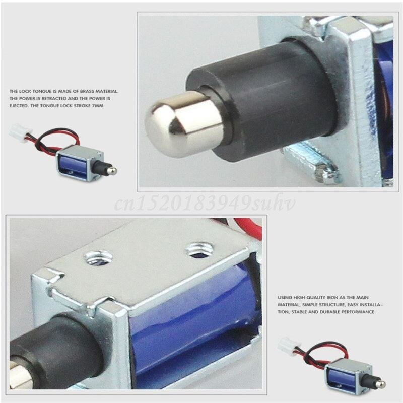 Mini DC 5V Electromagnetic Lock Small Electronic Lock Electric Bolt Cabinet Lock