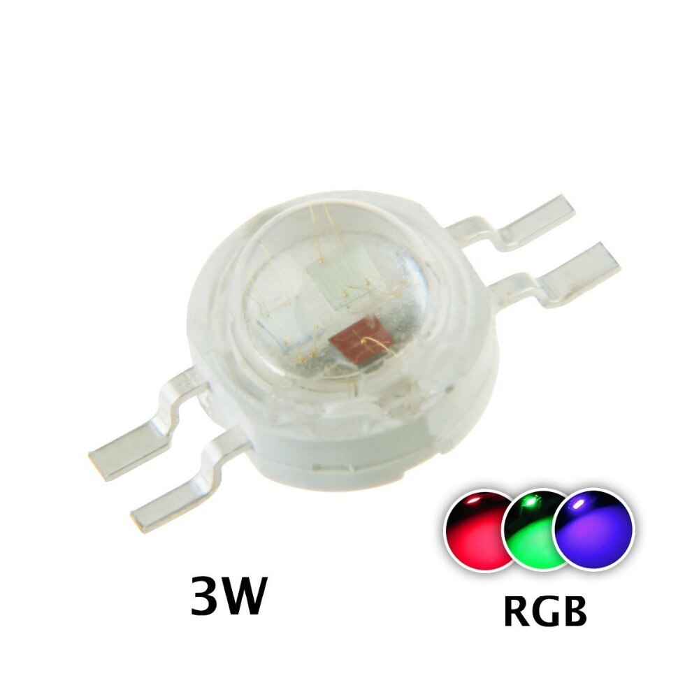 50pcs / lot Real Full CREE 1W 3W High Power LED Lamp Tube Diodes SMD 110-120LM LEDs Chip for 3W-18W Spot Light