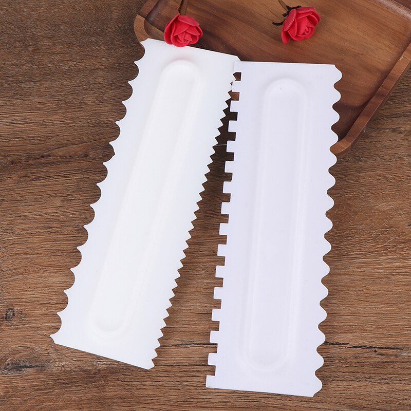 Cake Decorating Comb Icing Smoother Cake Scraper Pastry 4Design Textures Baking Tools VIP for Cake Tool