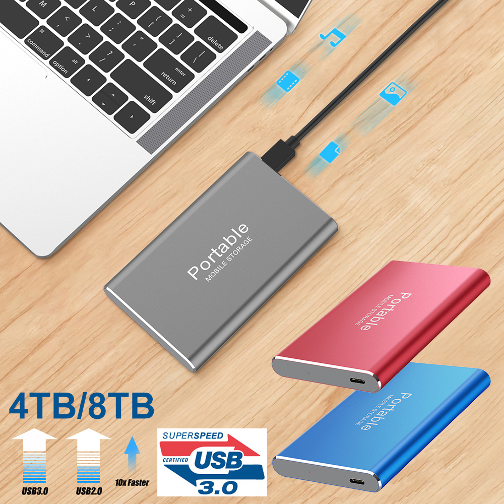 Z20 Mobile Hard Disk External Storage SSD Hard Drive Solid State 2/4/8TB USB 3.0 Mobile Hard Drive