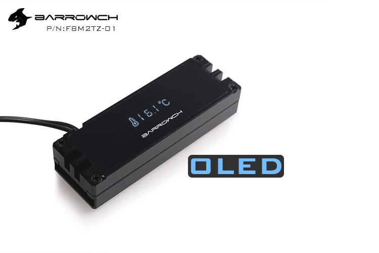Barrowch – disque dur M.2 à affichage numérique, Kit de refroidissement, pour Type M2 SSD, spécification FBM2TZ-01, 2280/22110