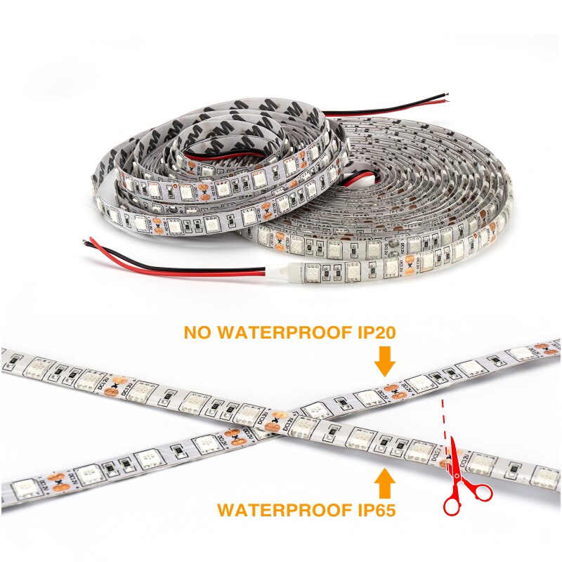 ledet 5m vokse lys stripe  s5050 3/4/5 rød 1 blå fullspektrum  ip65 phyto lampe  dc12v fitolamp til drivhus hydroponic plante vokse