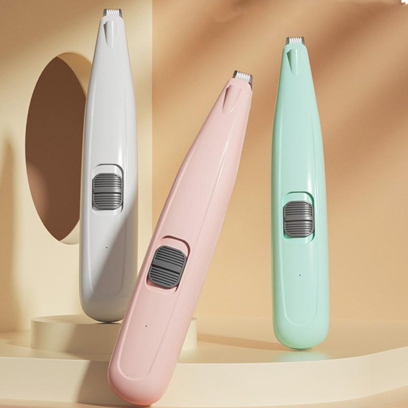 Schnurloser Hundepfoten-Trimmer, kabelloser elektrischer Katzenpfoten-Pflege-Trimmer, Tierhaar-Pflege-Rasierer mit LED-Licht zum Trimmen von Haaren