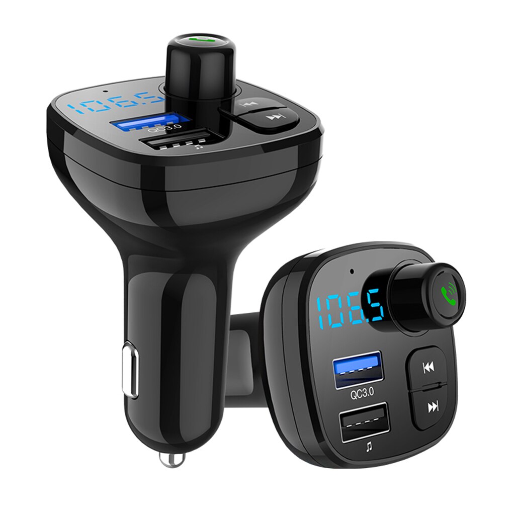 Bluetooth Handsfree Car Kit Fm-zender Draadloze Muziek Auto MP3 Speler Dual Usb Snel Opladen
