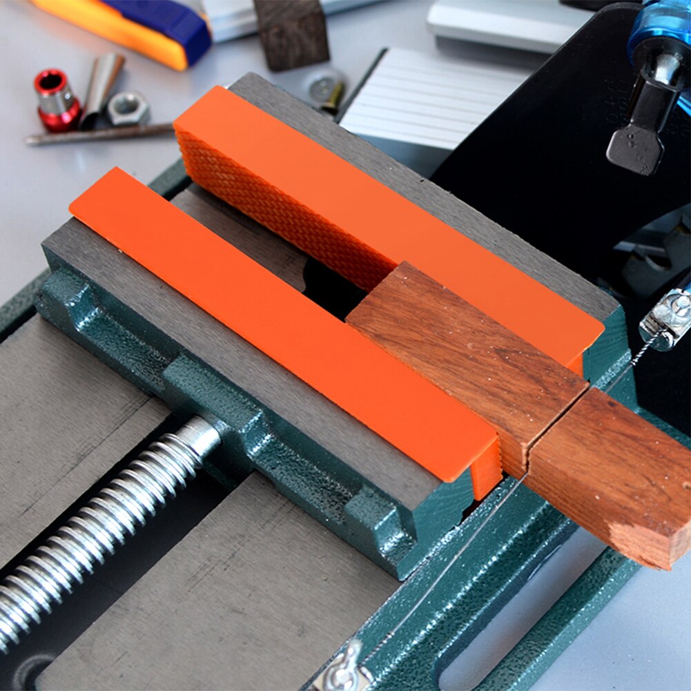 1 Pair Of Magnetic Soft Pad Jaws Rubber For Metal Vise 4.5Inch Long Pad Bench Vice Home improvement