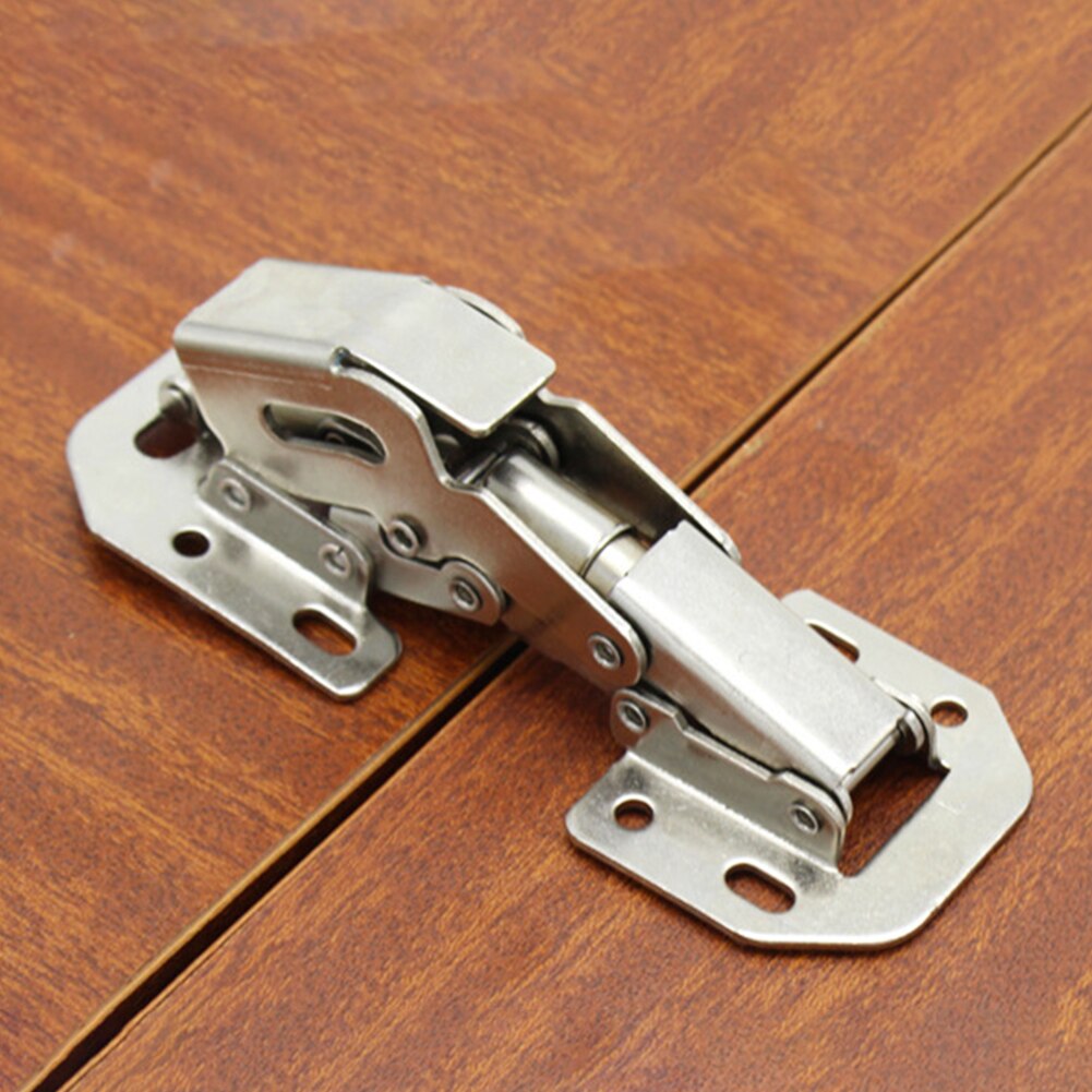 Universal Spring Cabinet Hinge Cupboard Door Hydraulic Buffer Easy Installation Cold Rolled Steel Plate with Screws