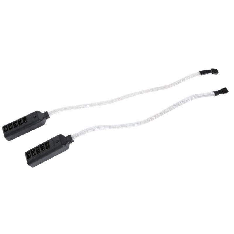 -HXHF One for Five Fan HUB 4-Pin PWM HUB Desktop Computer Radiator Fan HUB FIN: Default Title