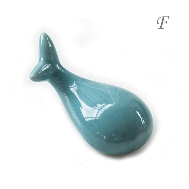 3*3.5*7cm Karikatur Keramik Essstäbchen Halter Wal Form Essstäbchen Matte Küche Kunst Handwerk Geschirr Essstäbchen Stand: F