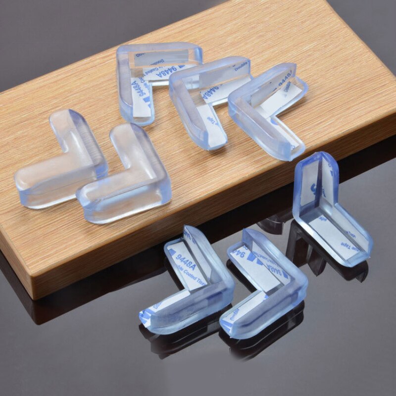 1/4/10 pcsl tipo bebê anti-colisão canto bebê silicone almofada de segurança mesa criança anti-colisão canto cobrir: 10PCS