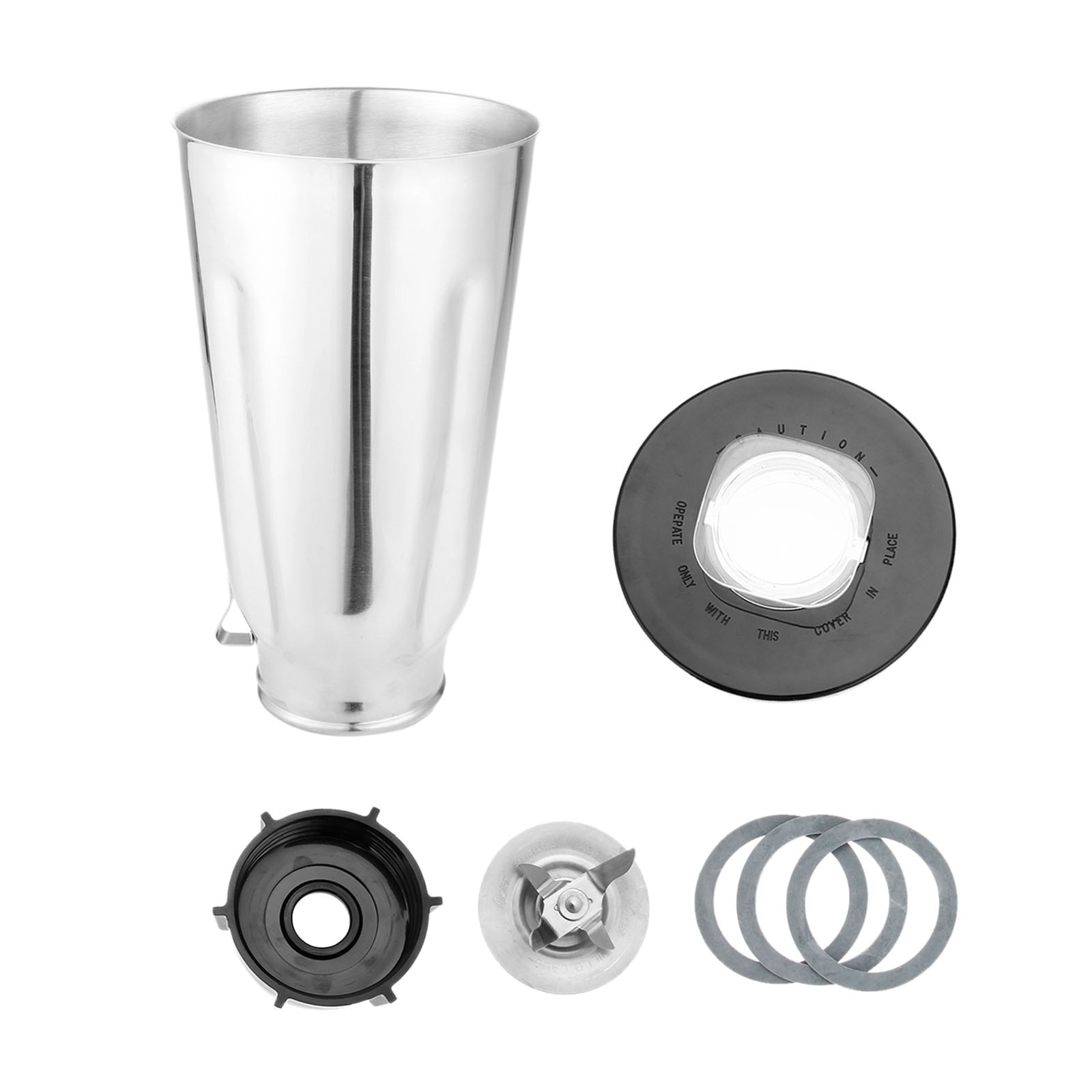 Stainless Steel Blender Repair Kit 5 Cup Jar Lid Blade Base Gasket Set Fits For Oster Blenders And Kitchen Centers