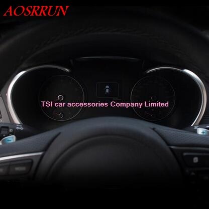 Bil-styling dekoration bil instrumentpanel instrumentbræt bezel cover trim abs styling klistermærke til kia optima  k5 tilbehør