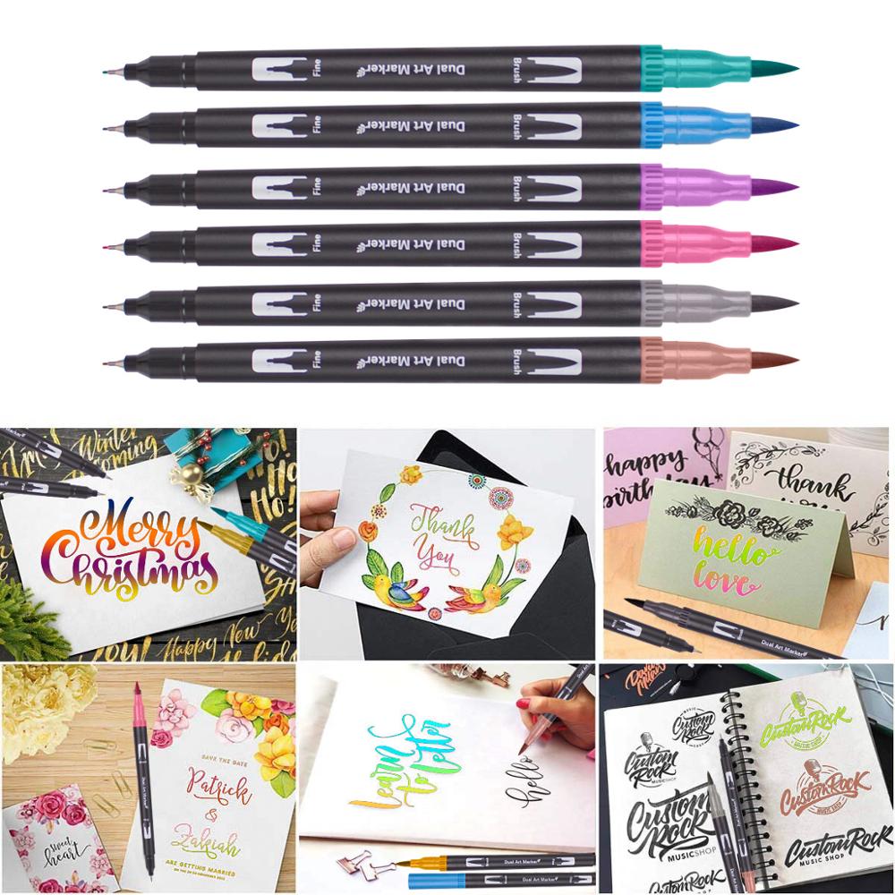 Aquarel Pennen Fineliners Art Markers Borstel Pennen Voor Tekening Schilderen Kalligrafie Art Supplies