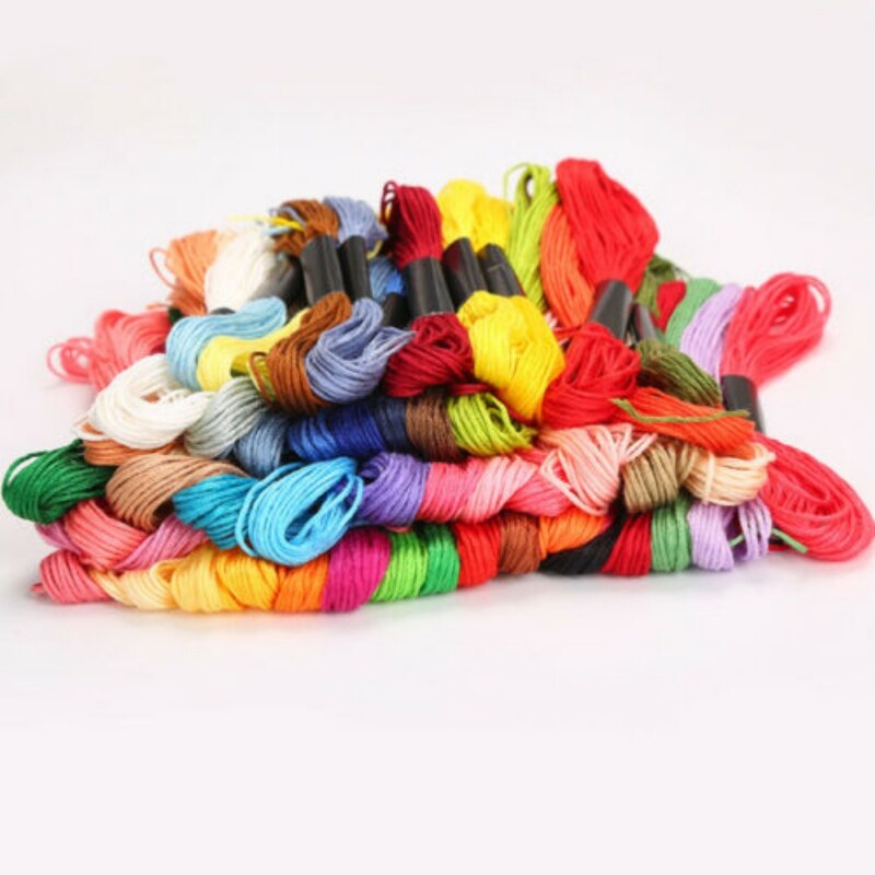 50/100pcs Borduren Floss Set Regenboog Kleur Borduurgaren Kruissteek Draden Armbanden Floss Ambachten DIY Naaien Gereedschap